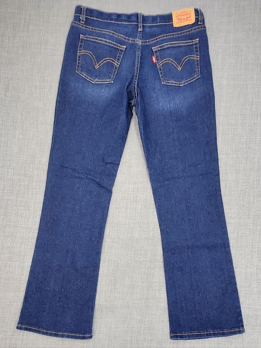 Levis Medium Wash Stretch Boot Cut Denim Jeans. 16. - Picture 5 of 12